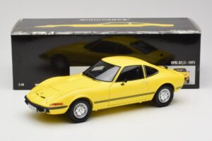 Opel GT/J Kollane Minichamps 1:18 180049021 Metall - pilt 8/8