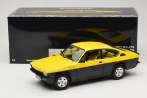 Opel Kadett C GT/E Kollane & Must Minichamps 1:18 180045521 Metall - pilt 8/8