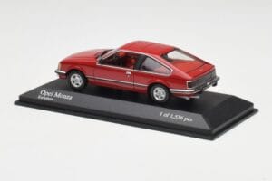 Opel Monza A Punane Minichamps 1:43 400045121 Metall - pilt 3/4