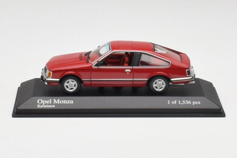 Opel Monza A Punane Minichamps 1:43 400045121 Metall