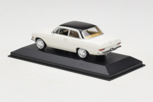 Opel Rekord A Valge Must Katus Minichamps 1:43 430041002 Metall - pilt 3/4