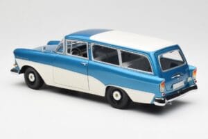 Opel Rekord P1 Caravan Sinine Metallic Minichamps 1:18 180043210 Metall - pilt 7/8