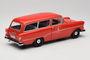 Opel Rekord P1 Caravan Feuerwehr Neuenkirchen Minichamps 1:18 180043291 Metall - pilt 3/8