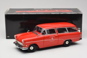Opel Rekord P1 Caravan Feuerwehr Neuenkirchen Minichamps 1:18 180043291 Metall - pilt 8/8