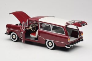 Opel Rekord P1 Caravan Punane Minichamps 1:18 180043211 Metall - pilt 5/8