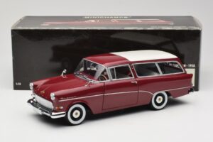 Opel Rekord P1 Caravan Punane Minichamps 1:18 180043211 Metall - pilt 8/8