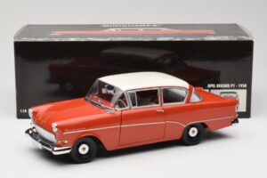 Opel Rekord P1 Punane Minichamps 1:18 180043201 Metall - pilt 8/8