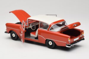 Opel Rekord P1 Punane Minichamps 1:18 180043201 Metall - pilt 5/8