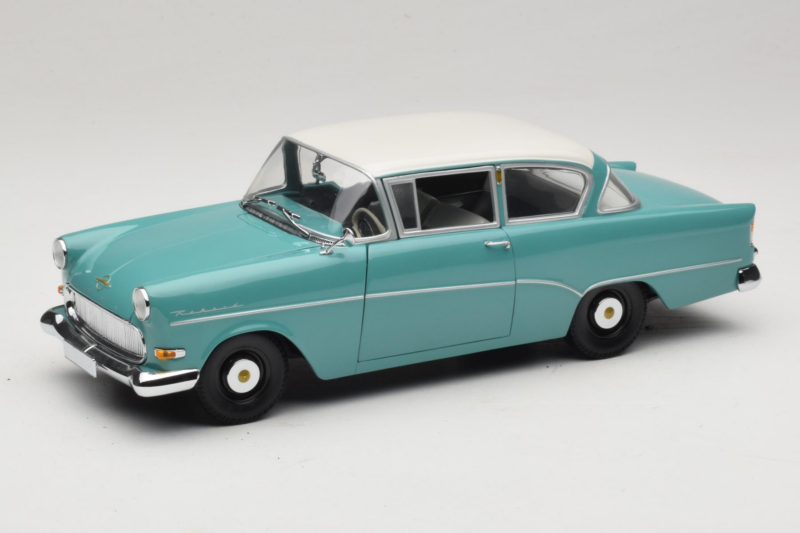 Opel Rekord P1 Türkiissinine Minichamps 1:18 180043200 Metall