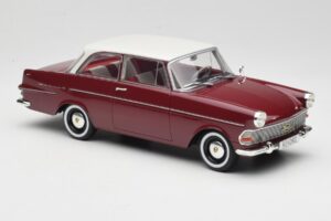 Opel Rekord P2 Tumepunane & Valge BoS Models 1:18 BOS415 Vaik - pilt 4/6