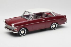 Opel Rekord P2 Tumepunane & Valge BoS Models 1:18 BOS415 Vaik