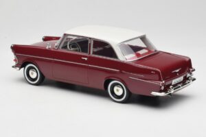 Opel Rekord P2 Tumepunane & Valge BoS Models 1:18 BOS415 Vaik - pilt 5/6