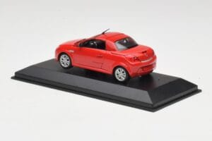 Opel Tigra TwinTop Magma Punane Minichamps 1:43 B24910027T Metall - pilt 3/4