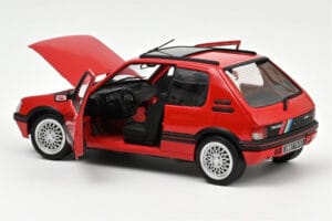 Peugeot 205 GTi 1.9 PTS Deco Vallelunga Punane Norev 1:18 184846 Metall - pilt 2/3