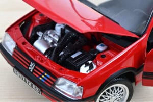 Peugeot 205 GTi 1.9 PTS Deco Vallelunga Punane Norev 1:18 184846 Metall - pilt 3/3