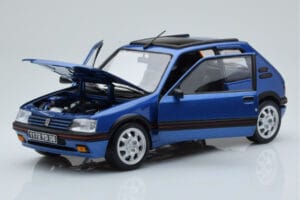 Peugeot 205 GTi 1.9 Katuseaknaga Miami Sinine Norev 1:18 184844 Metall - pilt 2/8