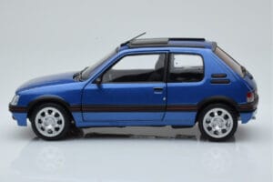 Peugeot 205 GTi 1.9 Katuseaknaga Miami Sinine Norev 1:18 184844 Metall - pilt 4/8