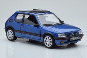 Peugeot 205 GTi 1.9 Katuseaknaga Miami Sinine Norev 1:18 184844 Metall - pilt 6/8