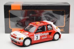 Peugeot 205 T16 #3 B. Darniche / A. Mahe Rally Ypres 1985 IXO 1:18 18RMC135 Metall - pilt 6/6