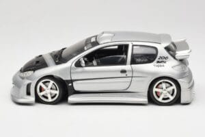 Peugeot 206 MTK Hõbedane Solido 1:18 1817 Metall - pilt 4/8