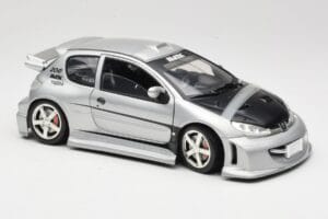 Peugeot 206 MTK Hõbedane Solido 1:18 1817 Metall - pilt 6/8