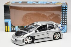 Peugeot 206 MTK Hõbedane Solido 1:18 1817 Metall - pilt 8/8