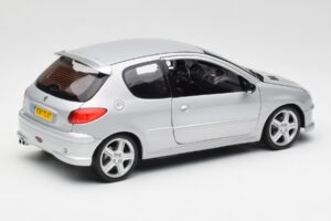 Peugeot 206 RC Aluminium Hõbe Norev 1:18 184726 Metall - pilt 3/8