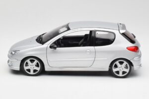 Peugeot 206 RC Aluminium Hõbe Norev 1:18 184726 Metall - pilt 4/8
