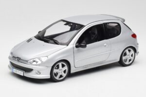 Peugeot 206 RC Aluminium Hõbe Norev 1:18 184726 Metall