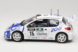 Peugeot 206 WRC #15 G. Panizzi / H. Panizzi WRC 1999 Solido 1:18 9016 Metall - pilt 4/8