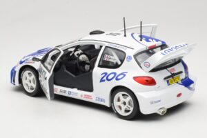 Peugeot 206 WRC #15 G. Panizzi / H. Panizzi WRC 1999 Solido 1:18 9016 Metall - pilt 5/8