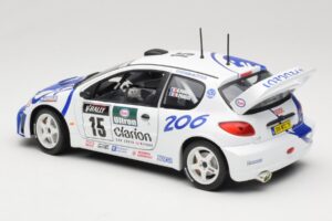 Peugeot 206 WRC #15 G. Panizzi / H. Panizzi WRC 1999 Solido 1:18 9016 Metall - pilt 7/8