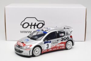Peugeot 206 WRC #3 G. Panizzi / H. Panizzi Rally Tour de Corse 2002 Otto 1:18 OT1085 Vaik - pilt 6/6