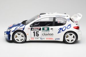 Peugeot 206 WRC G. Panizzi / H. Panizzi Tour de Corse 1999 Otto 1:12 G081 Vaik - pilt 3/6