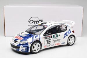 Peugeot 206 WRC G. Panizzi / H. Panizzi Tour de Corse 1999 Otto 1:12 G081 Vaik - pilt 6/6