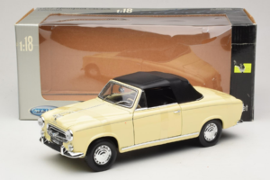 Peugeot 403 Kabriolett Beež Welly 1:18 12551HW Metall - pilt 6/6