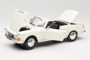 Peugeot 404 Kabriolett Valge Norev 1:18 184746 Metall - pilt 2/8