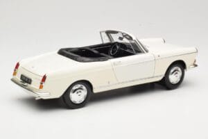 Peugeot 404 Kabriolett Valge Norev 1:18 184746 Metall - pilt 3/8