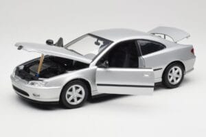 Peugeot 406 Coupe Hõbedane Gate 1:18 01024 Metall - pilt 2/8