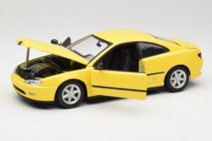 Peugeot 406 Coupe Kollane Gate 1:18 01022 Metall - pilt 2/8