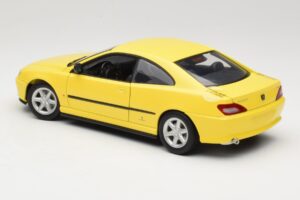 Peugeot 406 Coupe Kollane Gate 1:18 01022 Metall - pilt 7/8