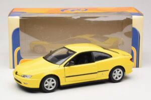 Peugeot 406 Coupe Kollane Gate 1:18 01022 Metall - pilt 8/8