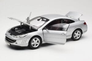 Peugeot 407 Coupe Hõbedane Norev 1:18 184747 Metall - pilt 2/8