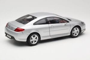 Peugeot 407 Coupe Hõbedane Norev 1:18 184747 Metall - pilt 3/8
