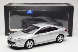 Peugeot 407 Coupe Hõbedane Norev 1:18 184747 Metall - pilt 8/8