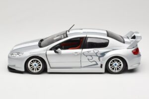 Peugeot 407 Racing Hõbedane Solido 1:18 90642 Metall - pilt 4/8