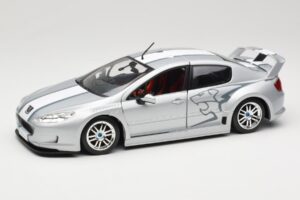 Peugeot 407 Racing Hõbedane Solido 1:18 90642 Metall