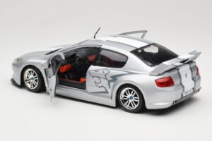 Peugeot 407 Racing Hõbedane Solido 1:18 90642 Metall - pilt 5/8