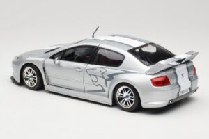 Peugeot 407 Racing Hõbedane Solido 1:18 90642 Metall - pilt 7/8