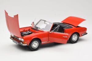 Peugeot 504 Kabriolett Punane Norev 1:18 184754 Metall - pilt 2/8